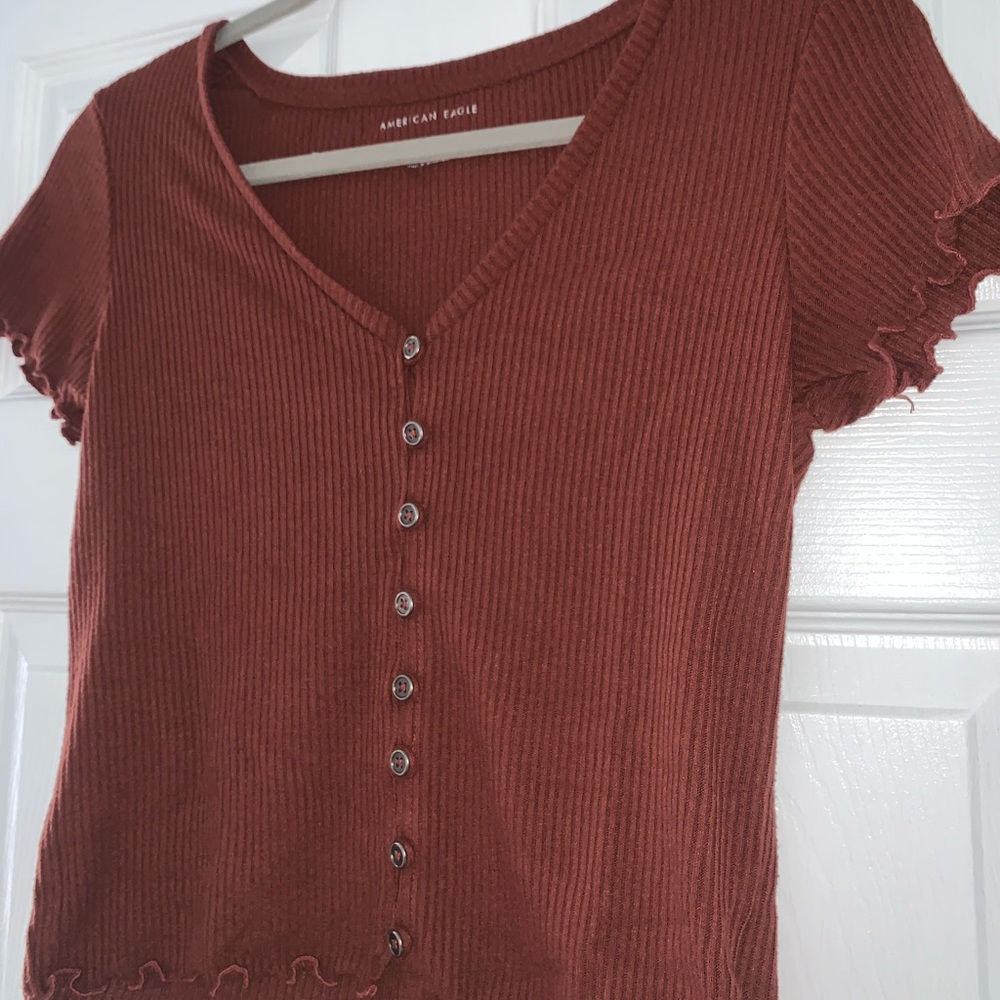 AEO button down top✨